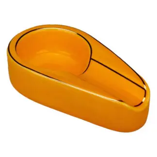 Kerámia hamutartó 1 szivarnak - sárga, Achenty!