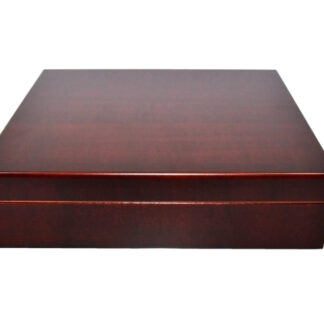 Humidor 20 szál szivar részére, cédrusfa szivardoboz, párásítóval - mahagóni, Angelo