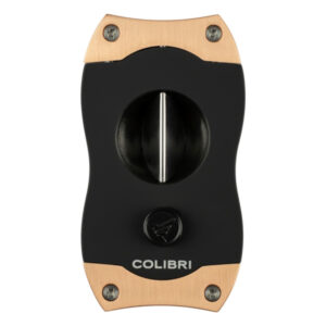 Colibri Szivarvágó - V-Cut, arany/fekete