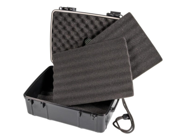 Passatore utazó humidor - 20 szál szivarhoz, akrill szivartartó doboz, fekete (24x18cm) - Image 3