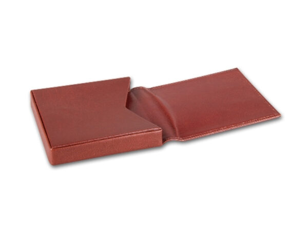 Cigarillo tok - 10 szivarka részére, barna bőr (95x95x10mm) - Image 2