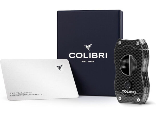 Colibri V-Cut Szivarvágó - carbon/fekete (23mm) - Image 3