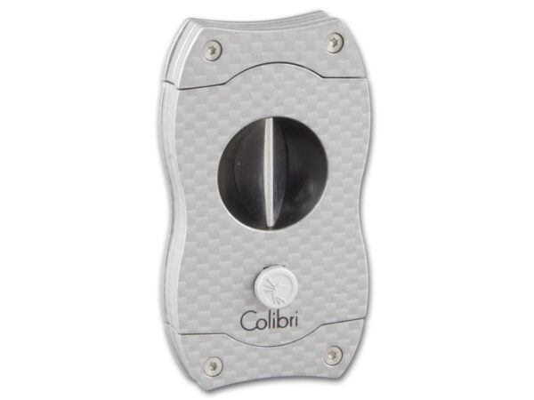 Colibri V-Cut Szivarvágó - carbon/ezüst (23mm) - Image 3