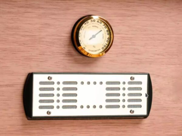 Luxus Humidor 60-80 szál szivar részére, Habana spanyol cédrusfa szivar doboz, párásítóval, hygrométerrel - Image 8