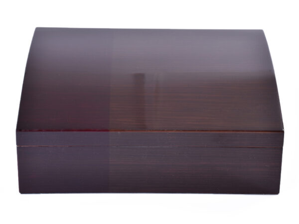 Humidor 40 szál szivar részére, ívelt szivartartó doboz, párásítóval - barna, Achenty! - Image 3