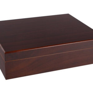 Achenty! Humidor 30 szál szivarnak, cédrusfa szivar tároló doboz, párásító, hygrométer - bordó