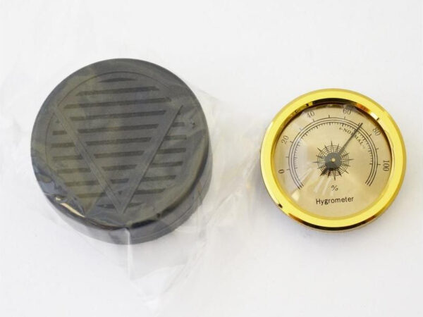 Humidor 50 szál szivar részére, szivartartó doboz, párásítóval, hygrometerrel - bordó, Achenty! - Image 4