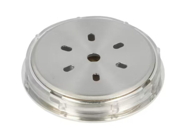 Humidor hygrométer - ezüst színű, fehér hátlappal (5cm) - Image 2