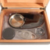Humidor 30 szivar részére, MATT fekete színű szivar tároló doboz, hygrométer, párásító + AJÁNDÉK szett! - Image 3
