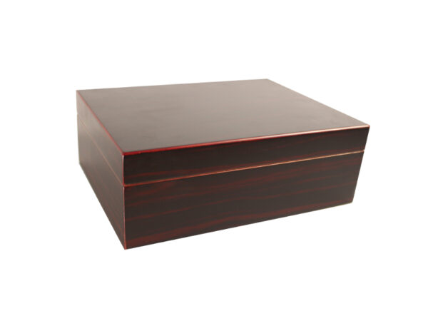 Humidor 30 szivar részére, TIKKfa hatású szivar tároló doboz, hygrométer, párásító + AJÁNDÉK szett! - Image 2