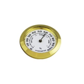 Humidor hygrométer - arany színű (37 mm)