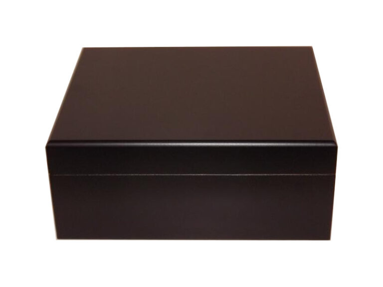 Humidor 40 szál szivar részére, cédrusfa szivar tároló doboz, párásítóval, hygrométerrel - fekete + AJÁNDÉK szett! - Image 2