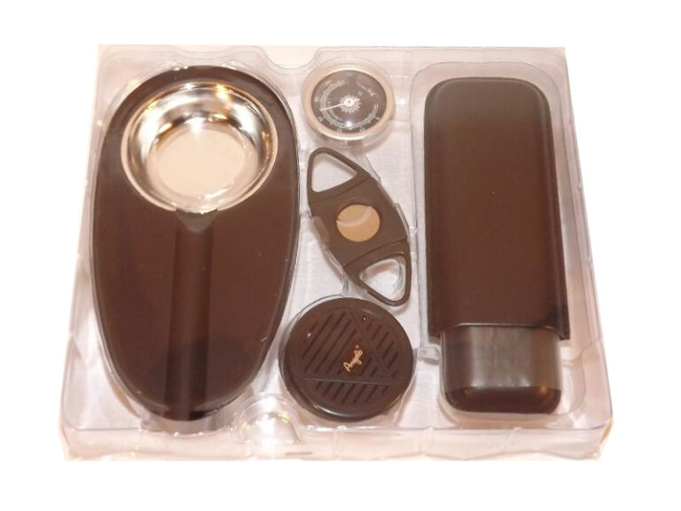 Humidor 40 szál szivar részére, cédrusfa szivar tároló doboz, párásítóval, hygrométerrel - fekete + AJÁNDÉK szett! - Image 6