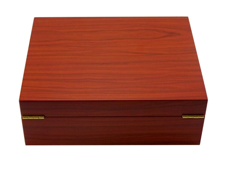 Humidor 50 szál szivar részére, cédrusfa szivar doboz, párásítóval, hygrométerrel - bubingafa, Angelo - Image 4