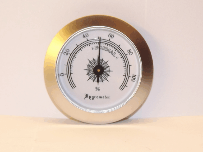 Humidor hygrométer - ezüst színű (50mm) - Image 2