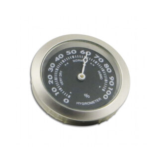 Humidor hygrométer - mattezüst-fekete színű, 37mm