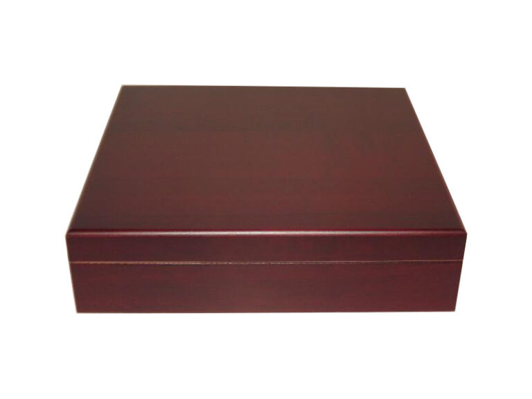 Humidor 20 szál szivar részére, cédrusfa szivardoboz, párásítóval - mahagóni, Angelo - Image 5