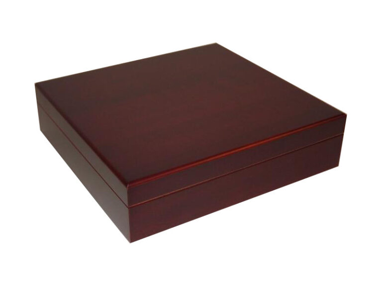 Humidor 20 szál szivar részére, cédrusfa szivardoboz, párásítóval - mahagóni, Angelo - Image 4