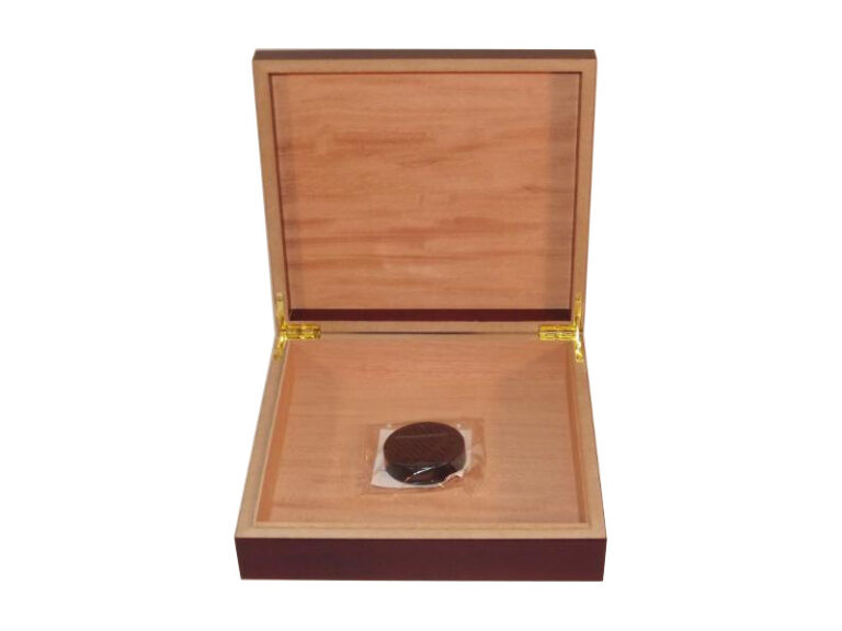 Humidor 20 szál szivar részére, cédrusfa szivardoboz, párásítóval - mahagóni, Angelo - Image 6