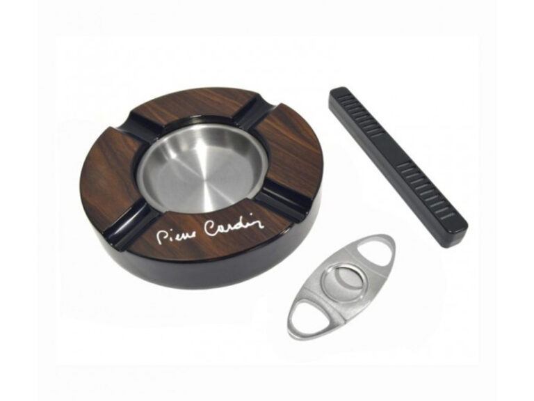 Humidor 30 szál szivarnak, cédrusfa szivartartó, üvegtetős, barna + AJÁNDÉK szett! - Pierre Cardin - Image 3