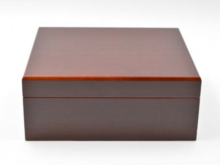 Humidor 40 szál szivar részére, matt cseresznye színű szivar tároló doboz + AJÁNDÉK szett! - Image 5