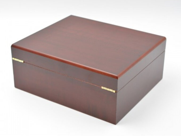 Humidor 40 szál szivar részére, matt cseresznye színű szivar tároló doboz + AJÁNDÉK szett! - Image 7