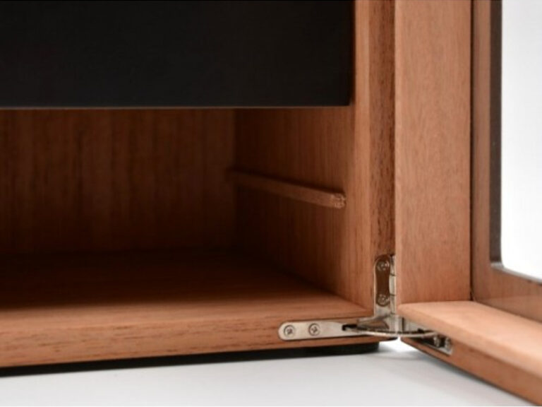 Humidor szekrény 80 szivar részére, 4 fiókkal, külső hygrometer, üveg ajtó - fekete - Image 10