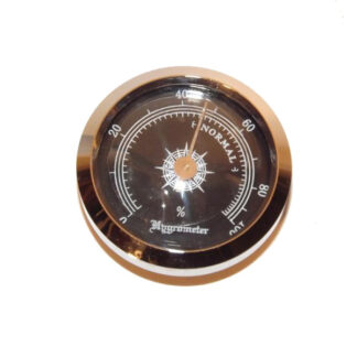 Humidor hygrométer - fekete színű, Angelo (45mm)