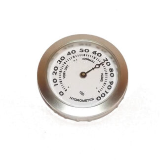 Humidor hygrométer - króm, kicsi (37mm)