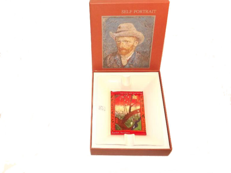 Szivar hamutartó - porcelán, Vincent Van Gogh "Szilvafa" - Image 2